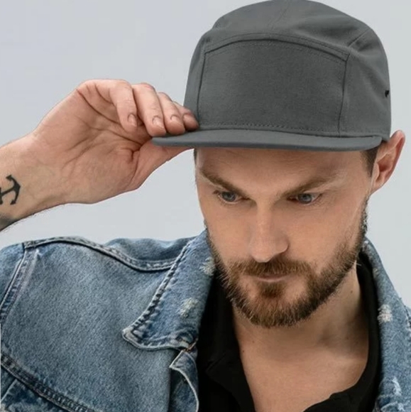 Unisex 5 Panel Camper | Otto Cap | Gray Snapback - Picture 2 of 11